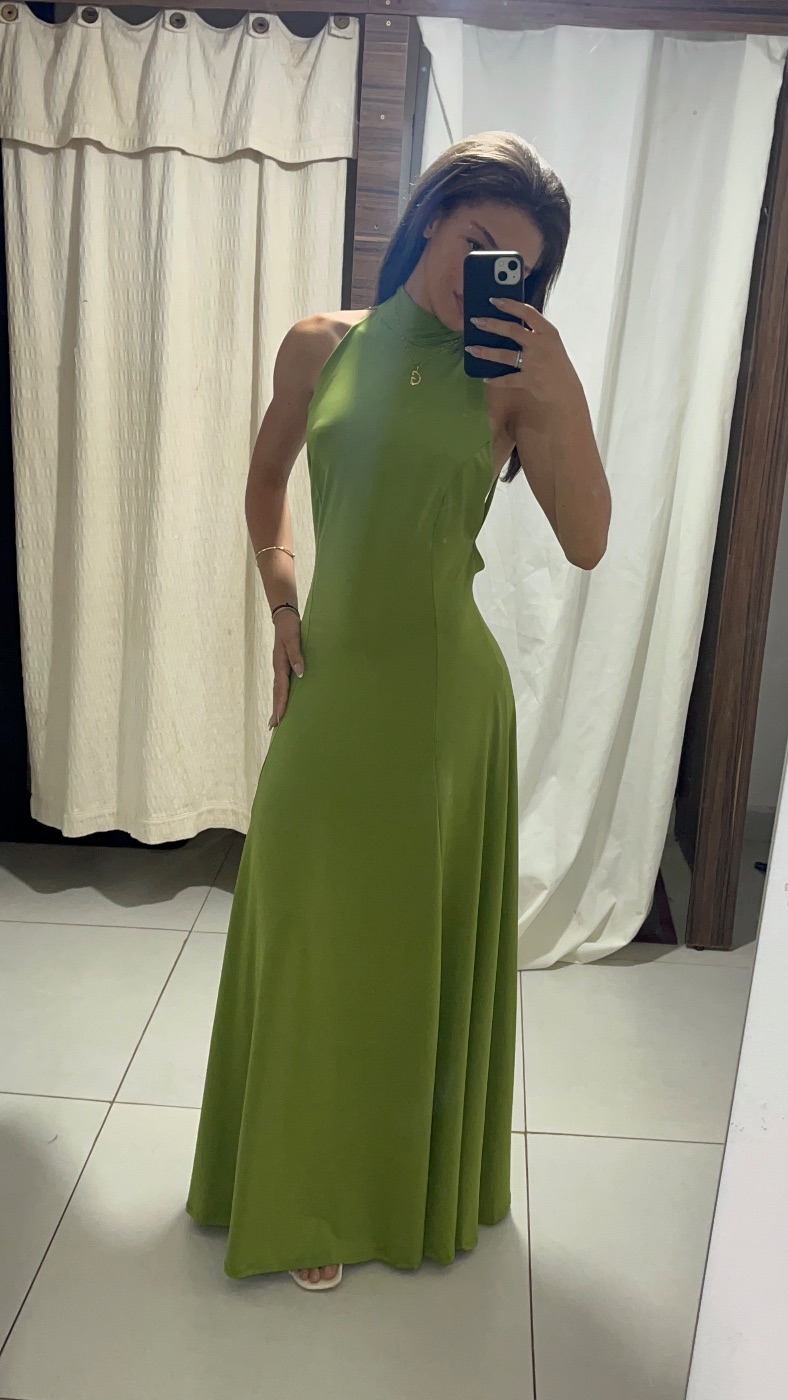 vestido na cor verde (foto 2)
