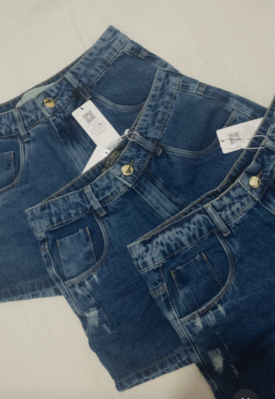 short na cor jeans
