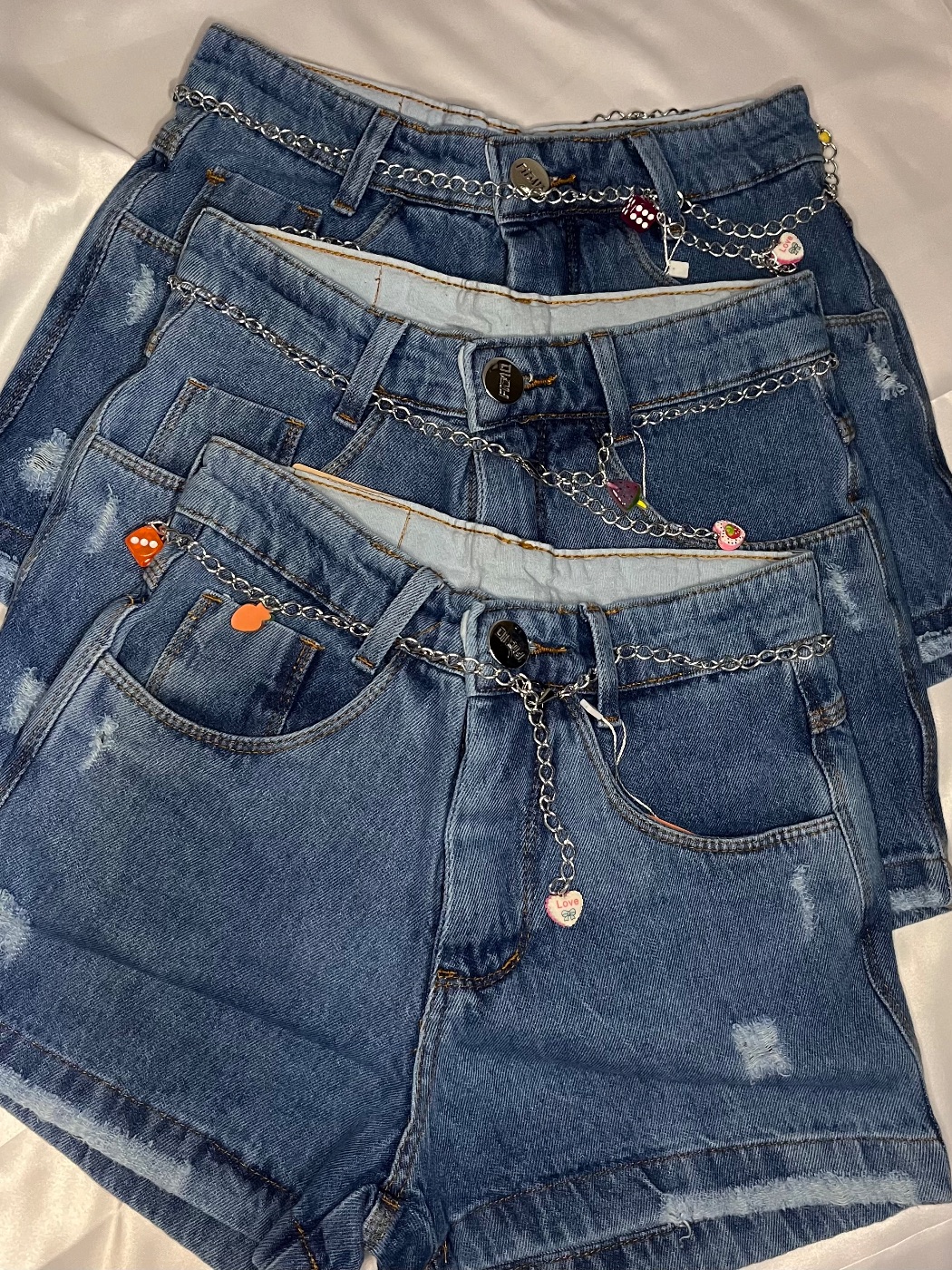 short na cor jeans