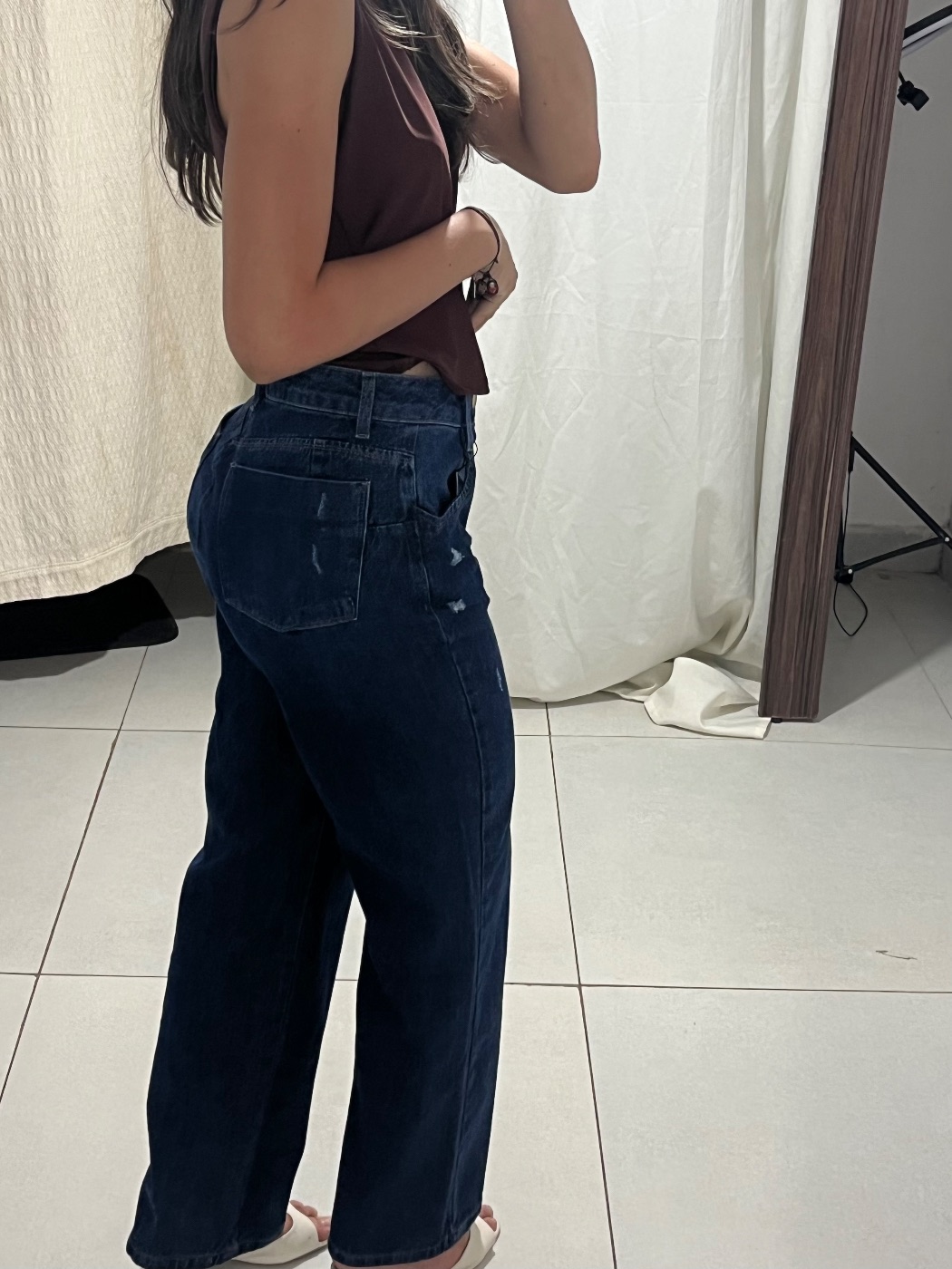 Calça Jeans Azul Marinho (foto 3)