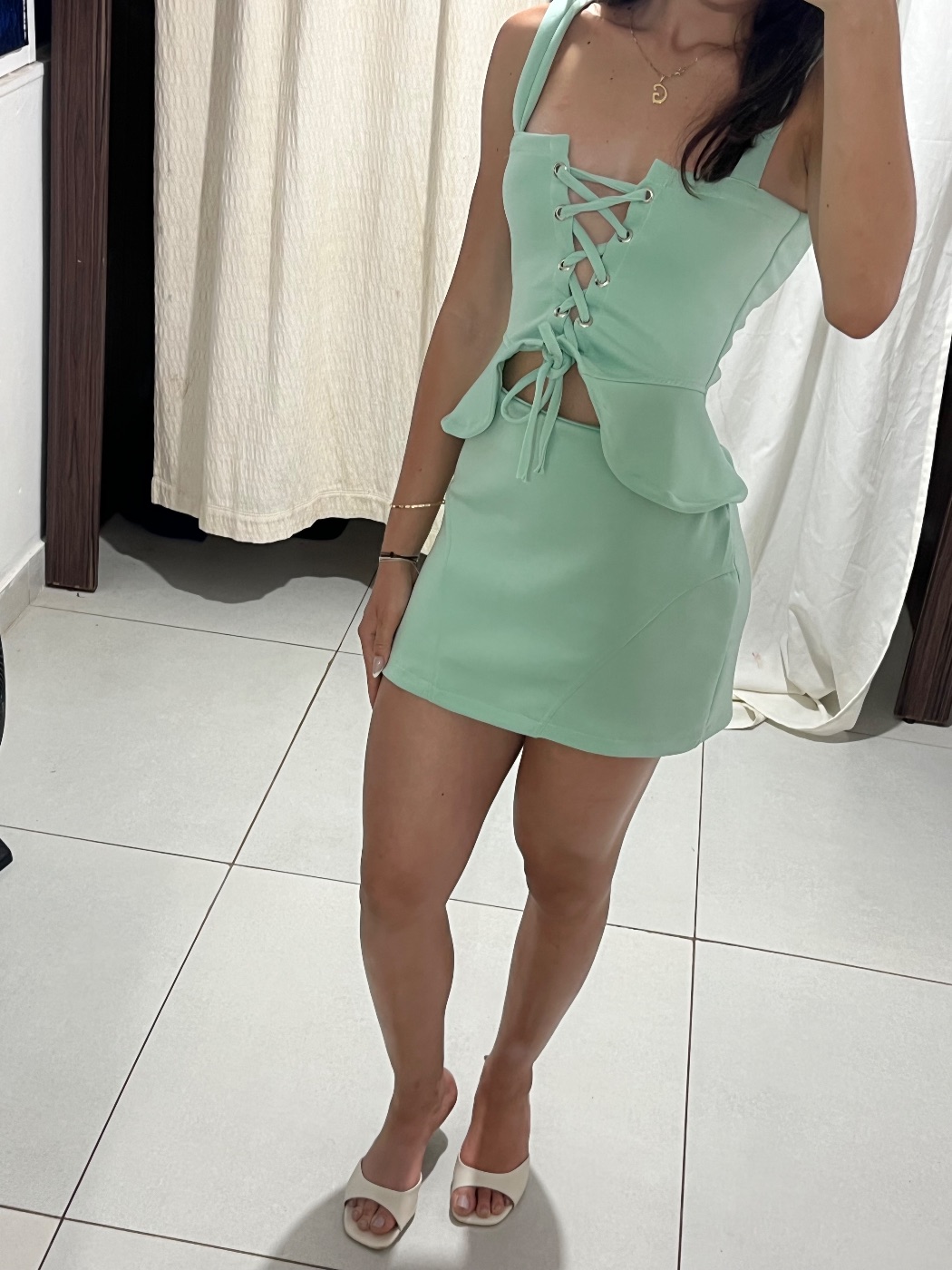 conjunto na cor verde (foto 2)