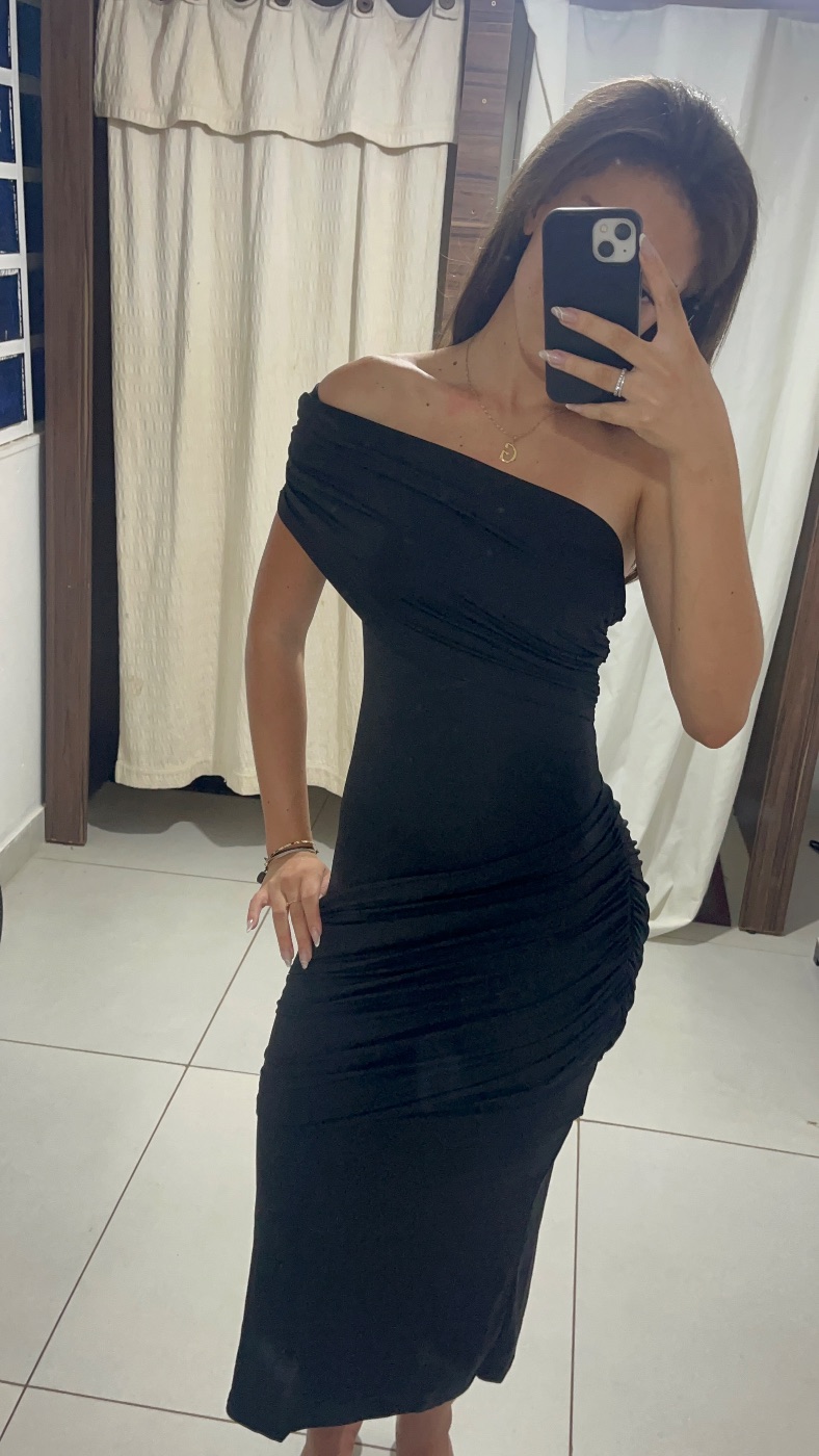 vestido na cor preto (foto 3)